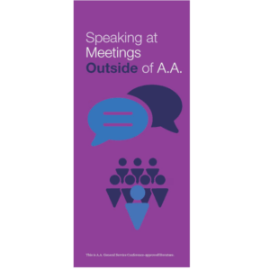 P-40 - SPEAKING AT MEETINGS OUTSIDE AA