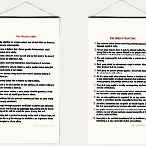 M-19 - SET - WINDOW SHADE (Twelve Steps/Twelve Traditions)