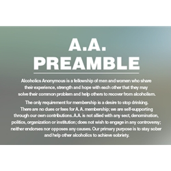 M-10 - AA PREAMBLE PLACARD