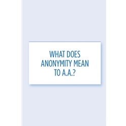 M-22 - LAMINATED WALLET CARD (Anonymity)
