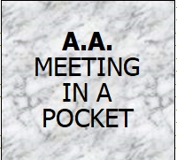 A.A. Meeting in a Pocket