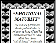 "Emotional Maturity" Wallet Card