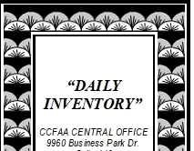 "Daily Inventory" Wallet Card
