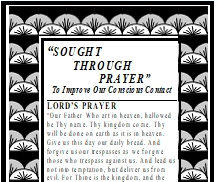 "Sought Through Prayer" Wallet Card